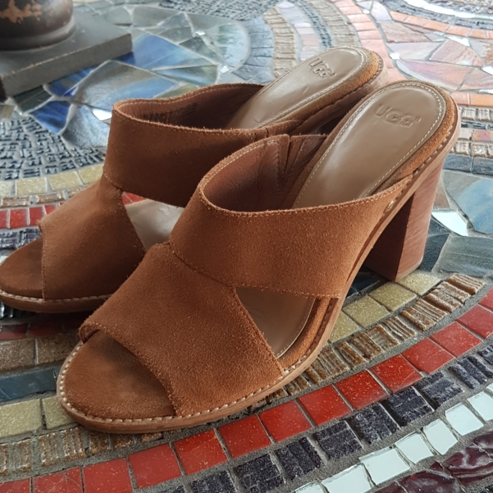 Womens UGG Mid heel Sandals sz 7.5